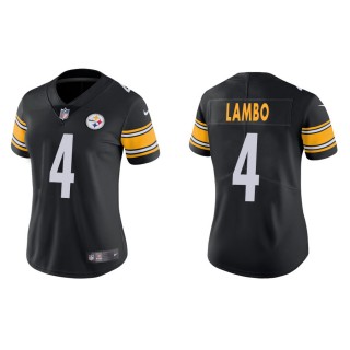 Josh Lambo Jersey Women's Steelers Black Vapor Limited