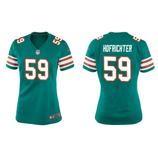 Women's Miami Dolphins Sterling Hofrichter Aqua Throwback Game Jersey
