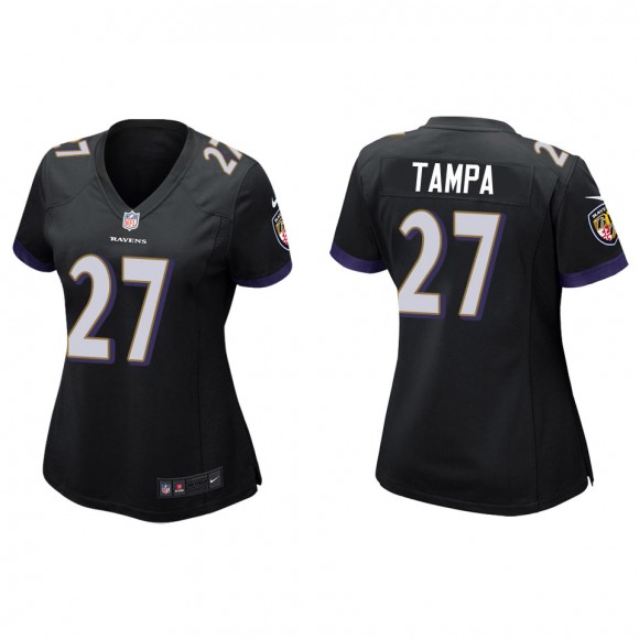 Women's Ravens T.J. Tampa Black Game Jersey