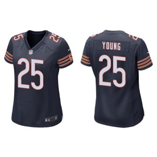 Women's Bears Tavon Young Navy Game Jersey