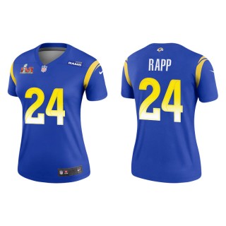 Women's Super Bowl LVI Taylor Rapp Rams Royal Legend Jersey