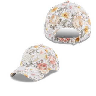 Women's Tennessee Titans Cream Bloom 9TWENTY Adjustable Hat