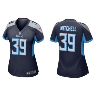 Women's Tennessee Titans Terrance Mitchell Navy Game Jersey