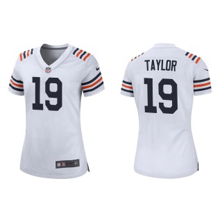 Women's Bears Tory Taylor White Classic Game Jersey