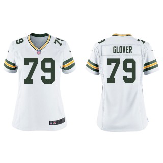 Women's Packers Travis Glover White Game Jersey