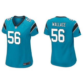Women's Panthers Trevin Wallace Blue Game Jersey