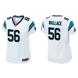 Women's Panthers Trevin Wallace White Game Jersey