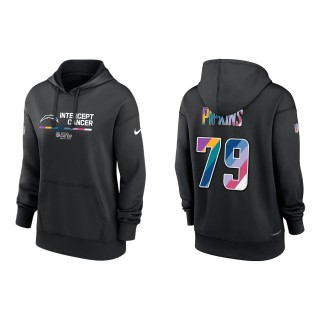 Women's Trey Pipkins Los Angeles Chargers Black 2022 NFL Crucial Catch Therma Performance Pullover Hoodie
