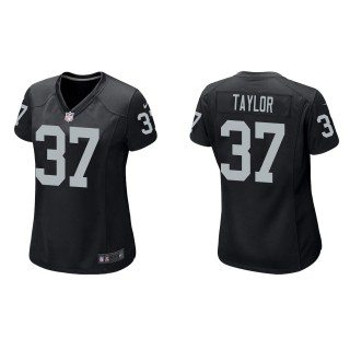 Women's Raiders Trey Taylor Black Game Jersey