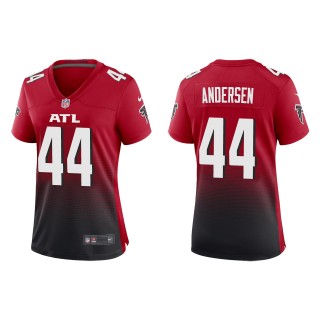 Women's Falcons Troy Andersen Red Alternate Game Jersey