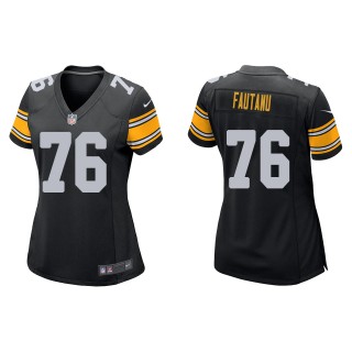 Women's Steelers Troy Fautanu Black Game Jersey
