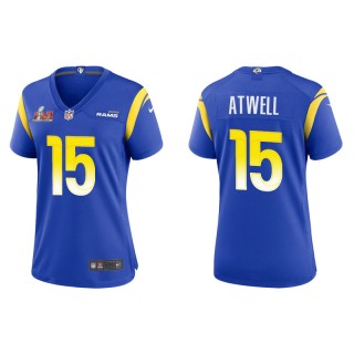 Women's Super Bowl LVI Tutu Atwell Rams Royal Game Jersey