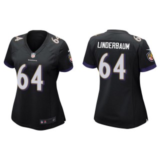Women's Ravens Tyler Linderbaum Black 2022 NFL Draft Game Jersey