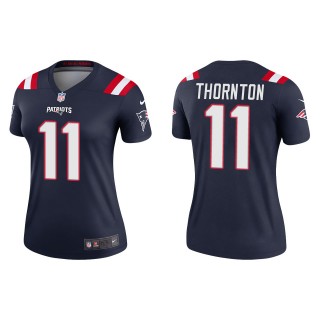 Women's New England Patriots Tyquan Thornton Navy Legend Jersey