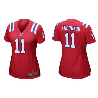 Women's New England Patriots Tyquan Thornton Red Game Jersey