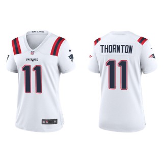 Women's New England Patriots Tyquan Thornton White Game Jersey