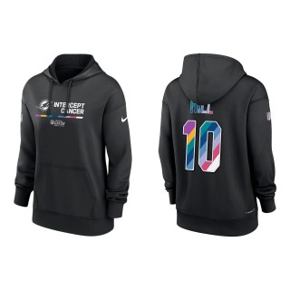 Women's Tyreek Hill Miami Dolphins Black 2022 NFL Crucial Catch Therma Performance Pullover Hoodie