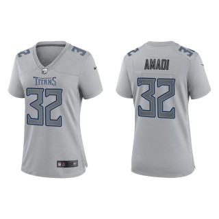 Women's Tennessee Titans Ugo Amadi Gray Atmosphere Fashion Game Jersey