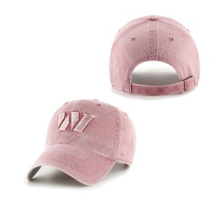 Women's Washington Commanders '47 Pink Mist Clean Up Adjustable Hat