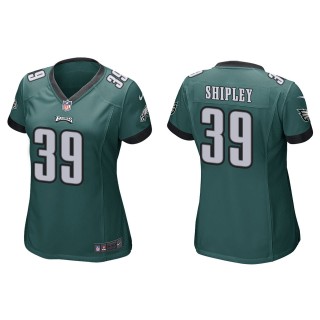 Women's Eagles Will Shipley Green Game Jersey