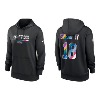 Women's Willie Snead IV San Francisco 49ers Black 2022 NFL Crucial Catch Therma Performance Pullover Hoodie