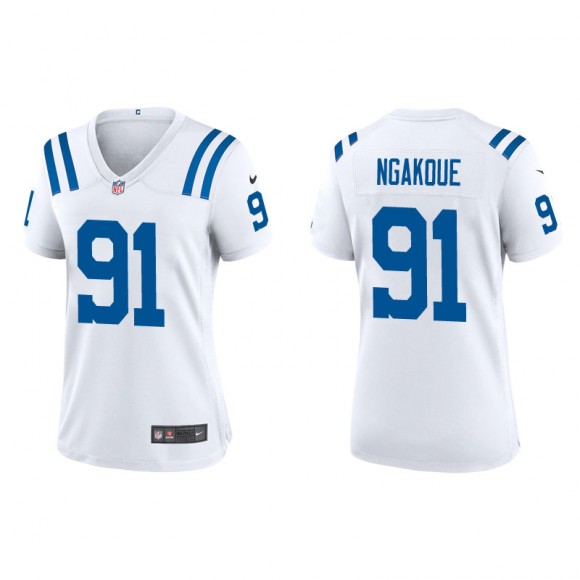 Women's Colts Yannick Ngakoue White Game Jersey