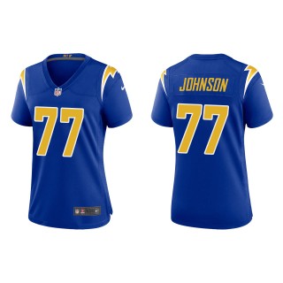 Women's Chargers Zion Johnson Royal 2022 NFL Draft Alternate Game Jersey