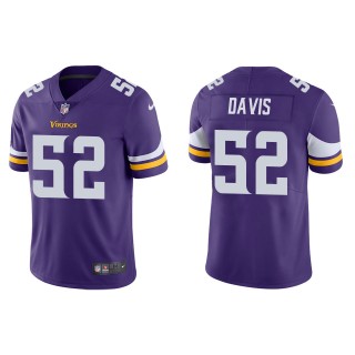 Men's Minnesota Vikings Wyatt Davis Purple Vapor Limited Jersey