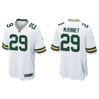 Men's Xavier McKinney Packers White Game Jersey