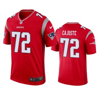 New England Patriots Yodny Cajuste Red Inverted Legend Jersey