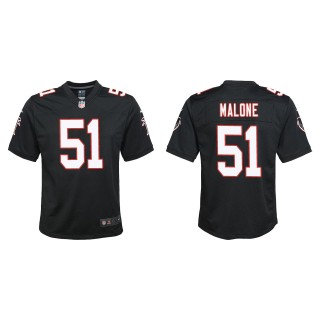 Youth Falcons DeAngelo Malone Black Throwback Game Jersey