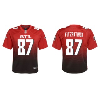 Youth Falcons John FitzPatrick Red Alternate Game Jersey