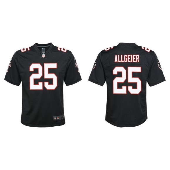 Youth Falcons Tyler Allgeier Black Throwback Game Jersey