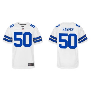 Youth Cowboys Devin Harper White Game Jersey
