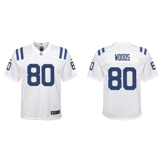 Youth Colts Jelani Woods White Game Jersey