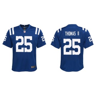 Youth Colts Rodney Thomas II Royal Game Jersey