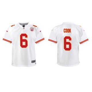 Youth Chiefs Bryan Cook White Game Jersey