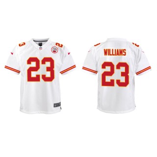 Youth Chiefs Joshua Williams White Game Jersey