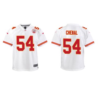 Youth Chiefs Leo Chenal White Game Jersey