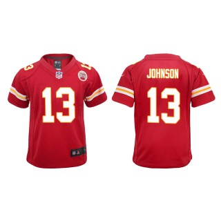 Youth Chiefs Nazeeh Johnson Red Game Jersey