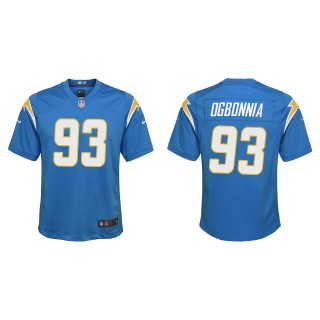 Youth Chargers Otito Ogbonnia Powder Blue Game Jersey