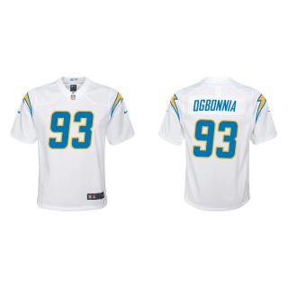 Youth Chargers Otito Ogbonnia White Game Jersey