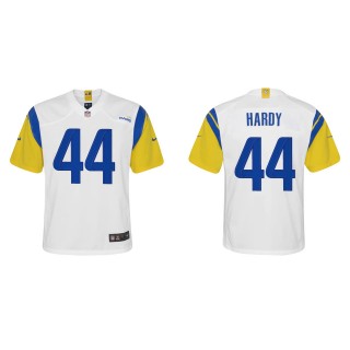 Youth Rams Daniel Hardy White Alternate Game Jersey