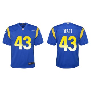 Youth Rams Russ Yeast Royal Game Jersey