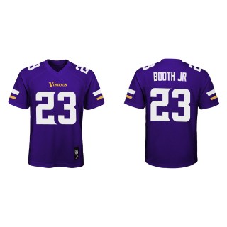 Youth Vikings Andrew Booth Jr. Purple Game Jersey
