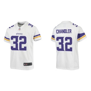 Youth Vikings Ty Chandler White Game Jersey