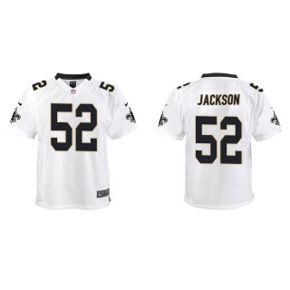 Youth Saints D'Marco Jackson White Game Jersey