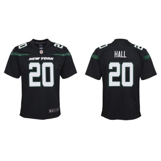 Youth Jets Breece Hall Black Game Jersey