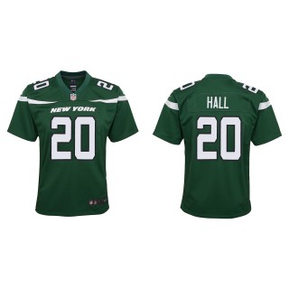 Youth Jets Breece Hall Green Game Jersey