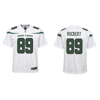 Youth Jets Jeremy Ruckert White Game Jersey